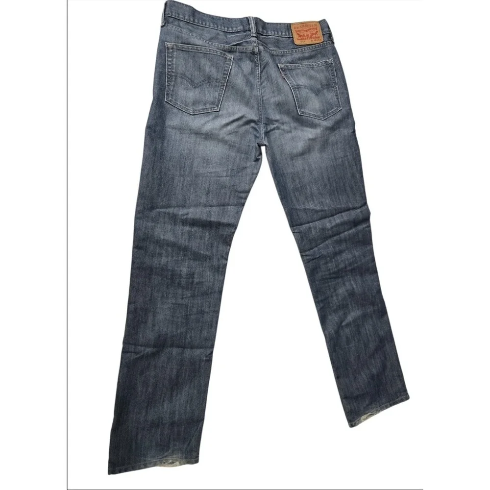 Levi's 514 Straight Fit Jeans Men's 34x34 Blue Denim Medium‎ Wash Actual 35x32